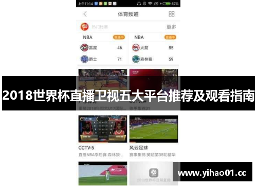 2018世界杯直播卫视五大平台推荐及观看指南
